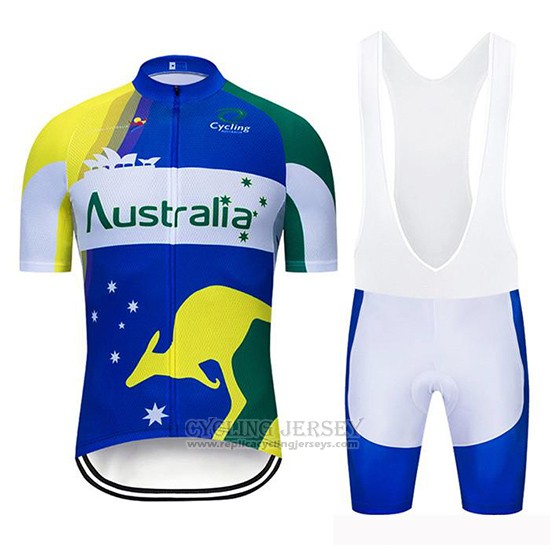 2019 Cycling Jersey Australia Short Sleeve and Bib Short